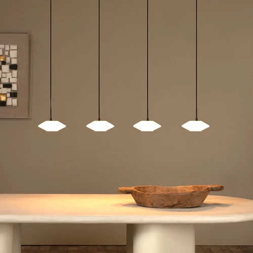 Lucide TREVOR - Hanglamp - 4xG9 - Opaal - sfeer 1